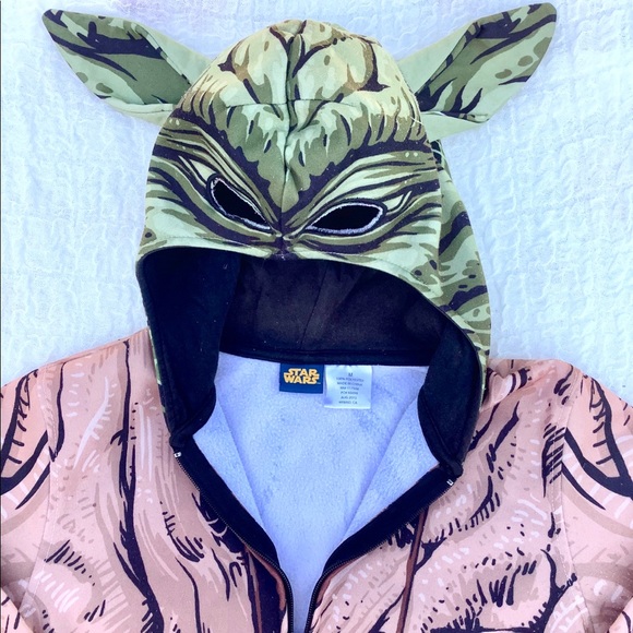 STAR WARS YODA Unisex Hoodie Jacket Sweatshirt - Picture 4 of 7